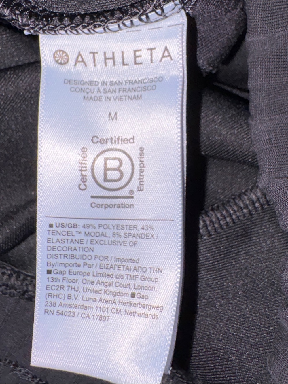 Athleta Seasoft Shorts Black Sz Medium - Picture 7 of 11